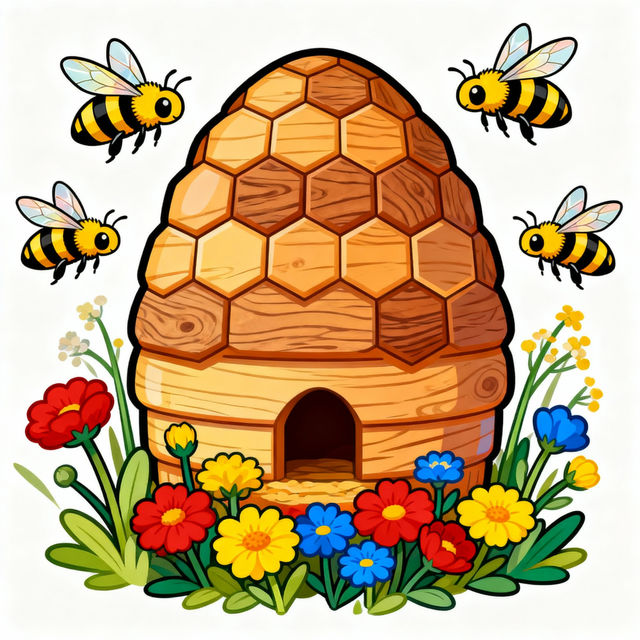 Bee Hive Clip Art gallery