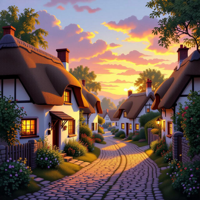 Village Art - AI Generated gallery