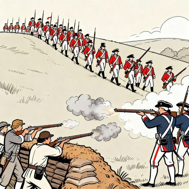 Battle of Bunker Hill Drawing - Easy AI Generation gallery