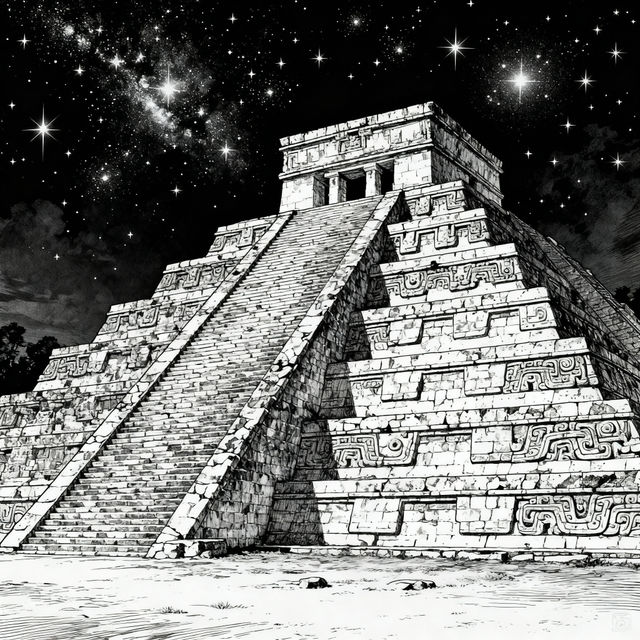 Ziggurat Drawings - AI Generated gallery