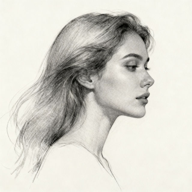 Female Sketch Art - Made With AI gallery