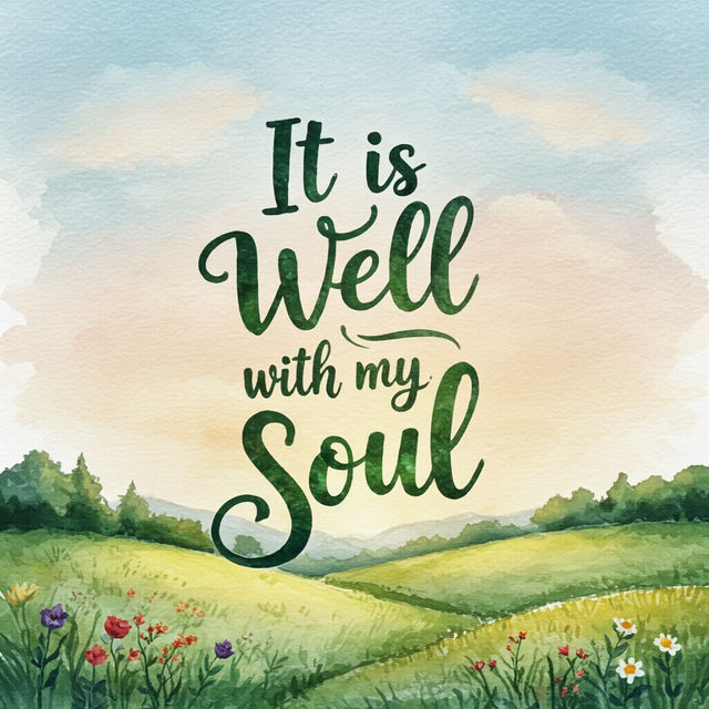 It Is Well With My Soul Wall Art - AI Generated gallery
