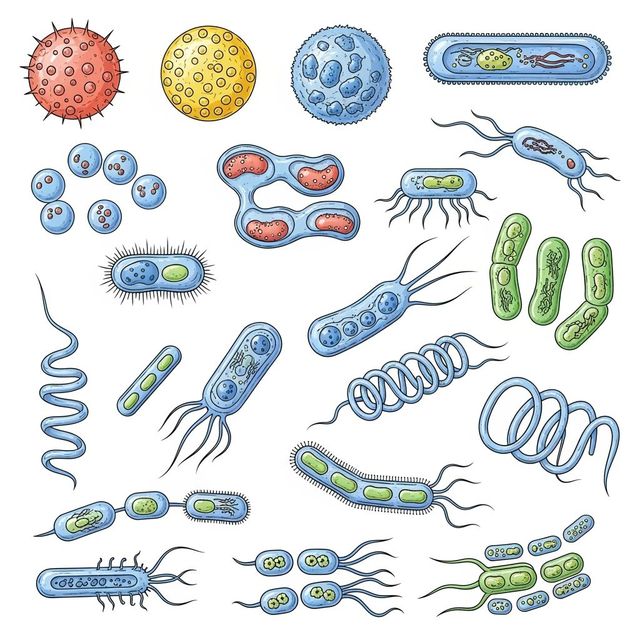 AI Bacteria Drawings Gallery gallery