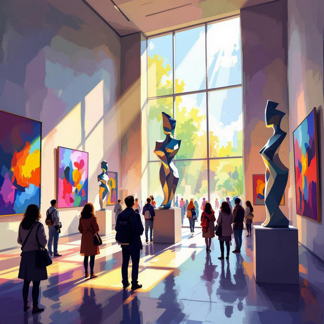 AI Art Inspired by Madison Art Museum gallery