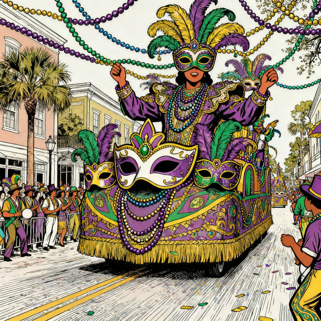 Mardi Gras Drawings gallery