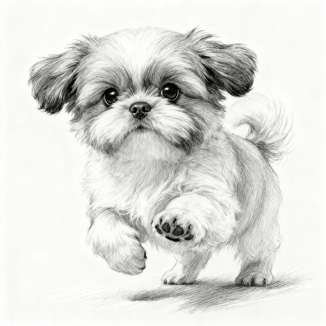 Shih Tzu Drawings - AI Generated gallery