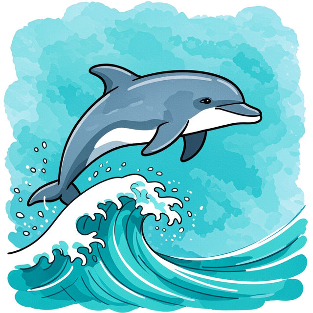Easy Dolphin Drawings - Made With AI gallery