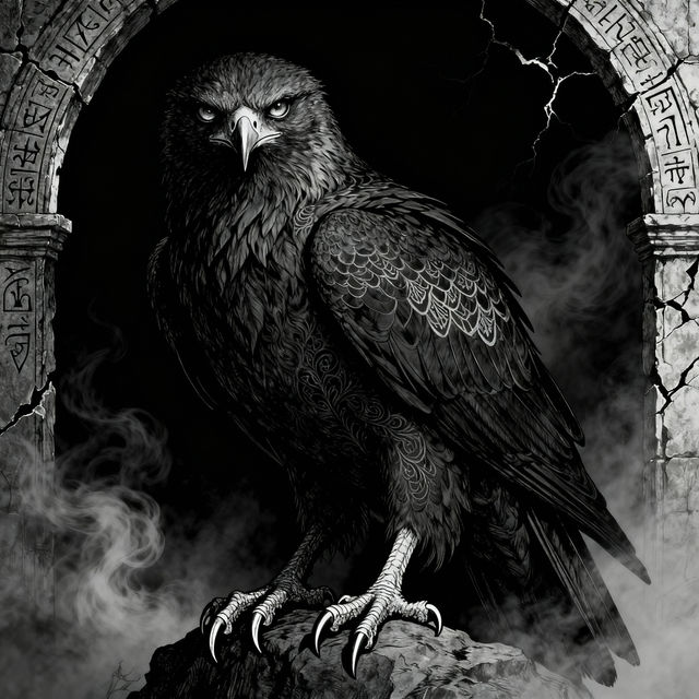 Raven Bird Drawings - AI Generated gallery