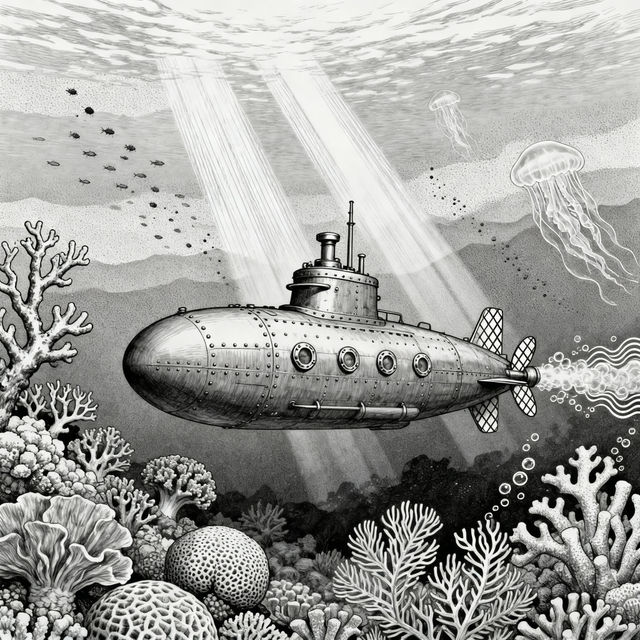 Submarine Drawings - Made With AI gallery