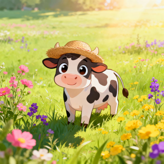 Cartoon Cow Drawings - Made With AI gallery