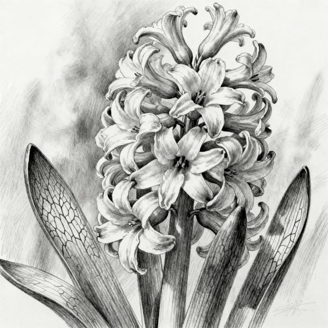 Hyacinth Drawings - Made With AI gallery