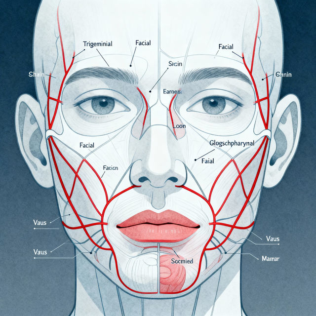 Cranial Nerve Face Drawings gallery