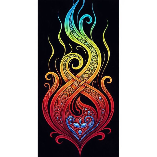 Generate a Flame Drawing with AI gallery