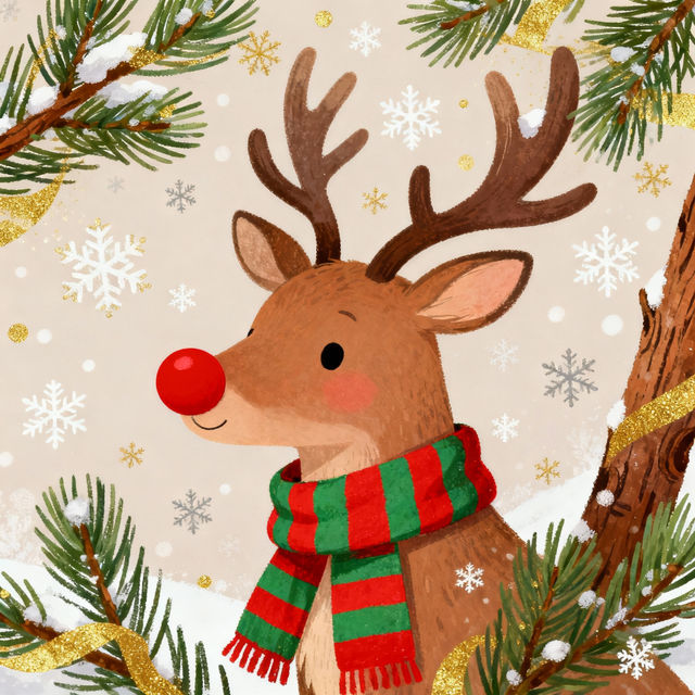 Reindeer Drawings gallery