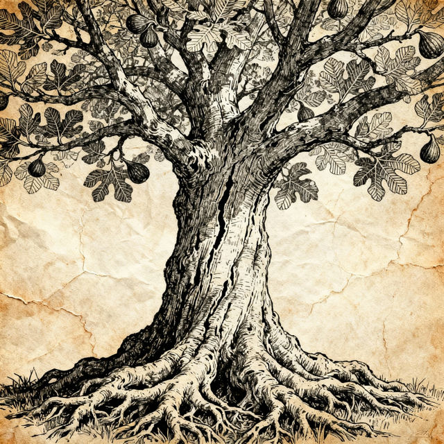Fig Tree Drawings - AI Generated Art gallery