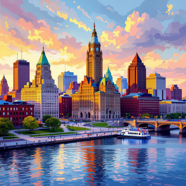 Buffalo Art Gallery - AI Generated Art gallery