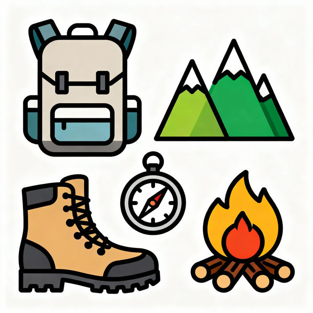 Hiking Clip Art - Made With AI gallery