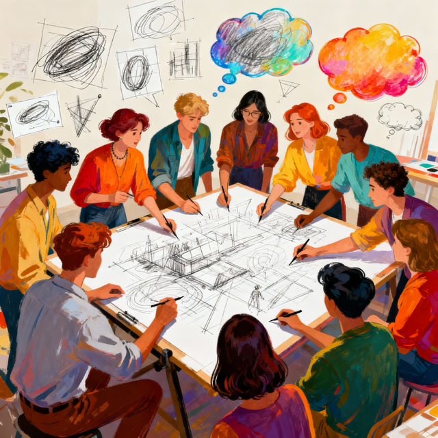 Team Drawing Art gallery