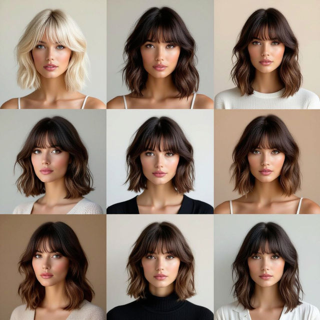 Curtain Bangs Hairstyle Images gallery