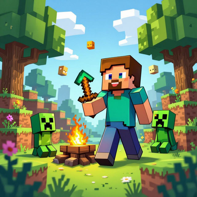 Minecraft Drawings - Easy AI Creations gallery