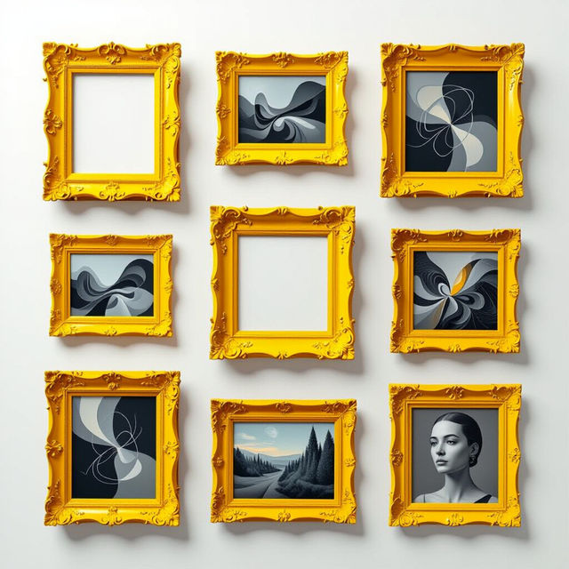 Yellow Picture Frames gallery