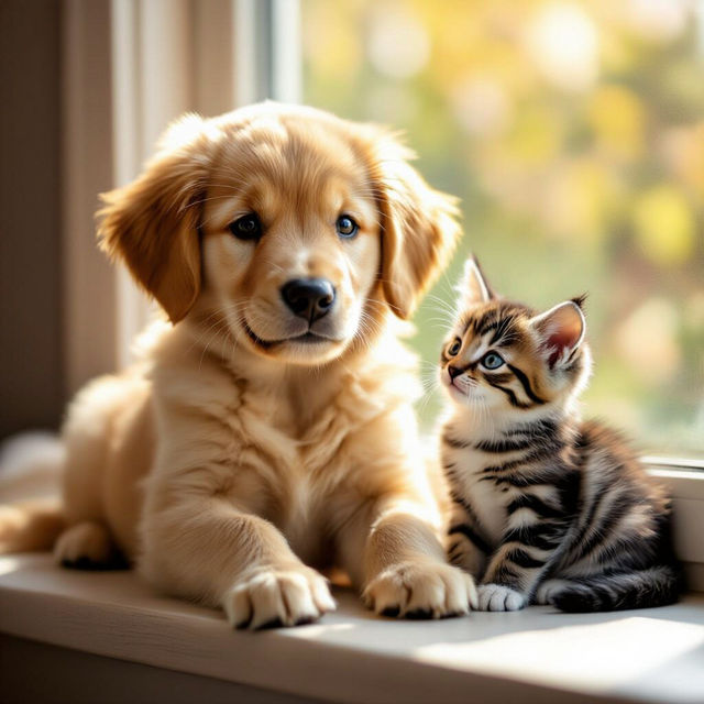 Dog and Cat Wallpapers - AI Generated gallery