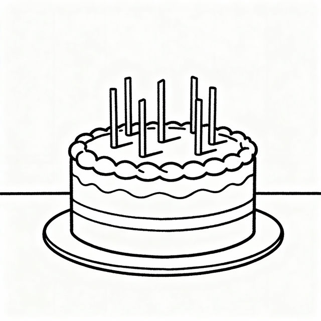 Simple Cake Drawings gallery