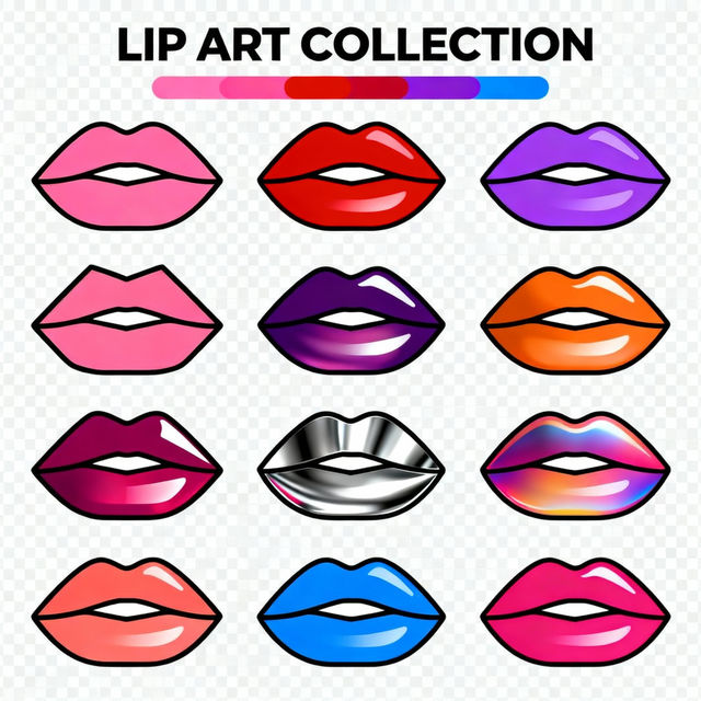 Lips Clip Art - Made With AI gallery