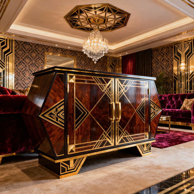 Art Deco Sideboard Designs - Created With AI gallery