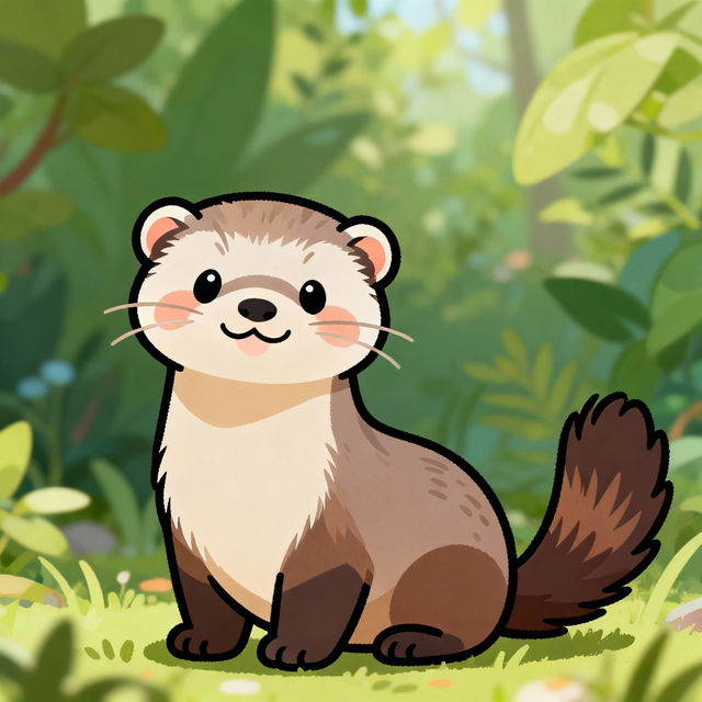 Ferret Drawing Easy gallery