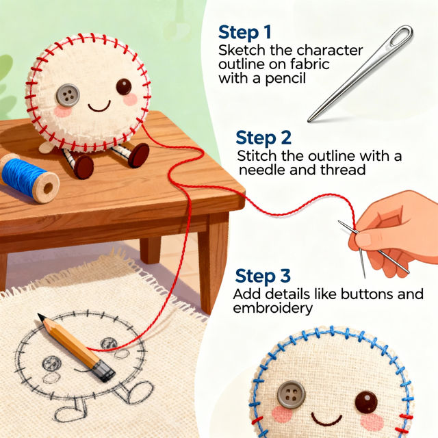 Stitch Drawing Step By Step gallery