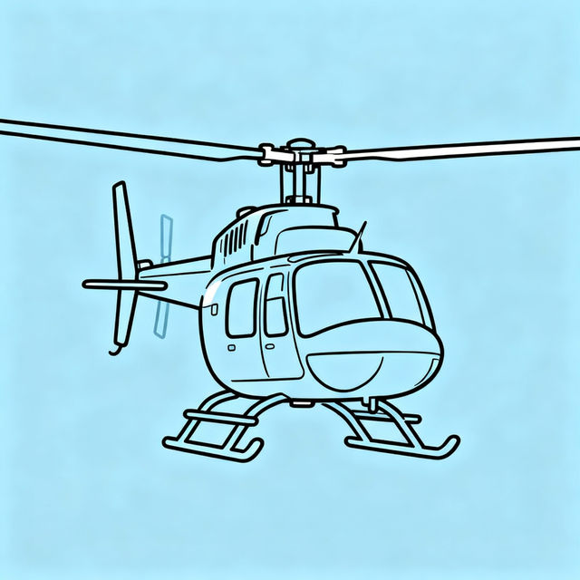 Easy Helicopter Drawing Tutorials gallery