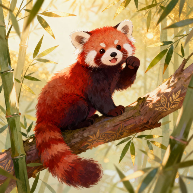 Red Panda Drawings - AI Generated gallery