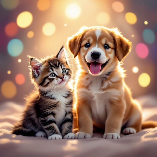 Cat and Dog Wallpapers - Made With AI gallery