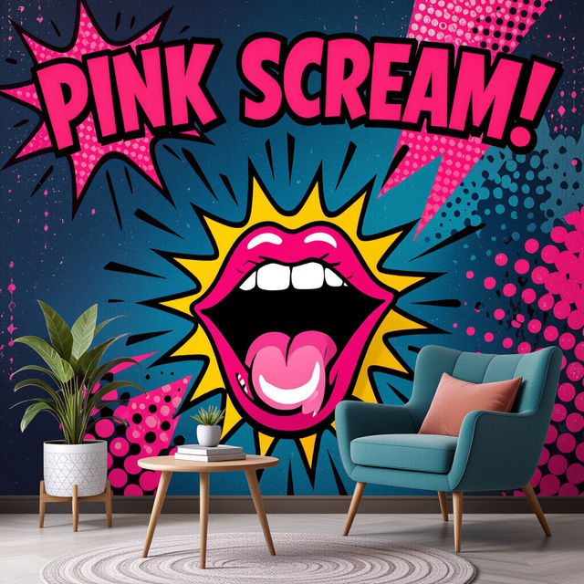 Pink Scream Wallpapers - AI Generated gallery