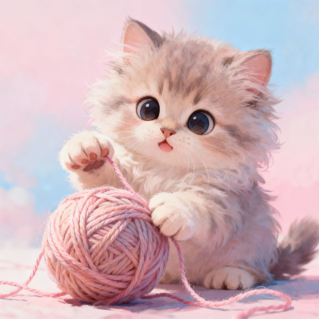 Kittens Drawing - AI Art gallery