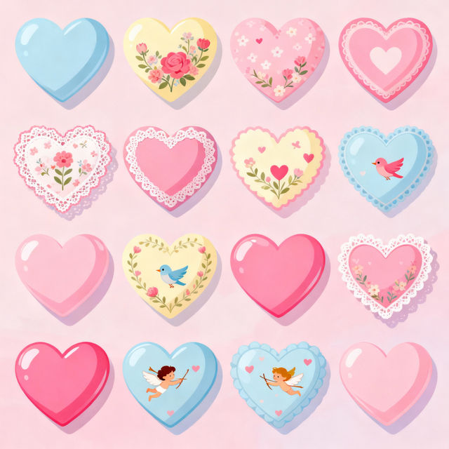 Valentine Hearts Clip Art gallery