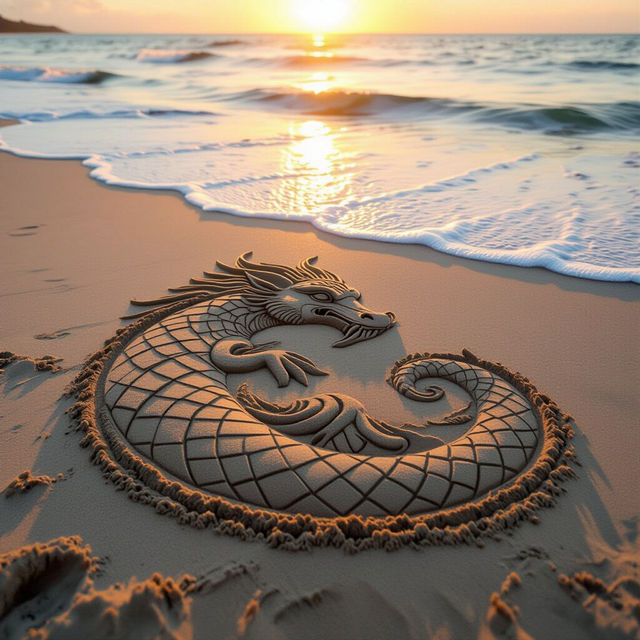 Sand Drawing Art - Created with AI gallery