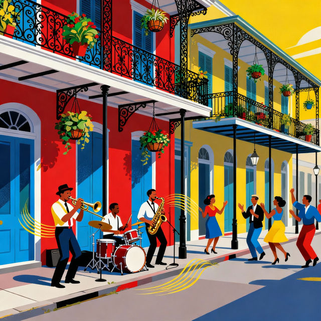 New Orleans Drawings - AI Generated gallery
