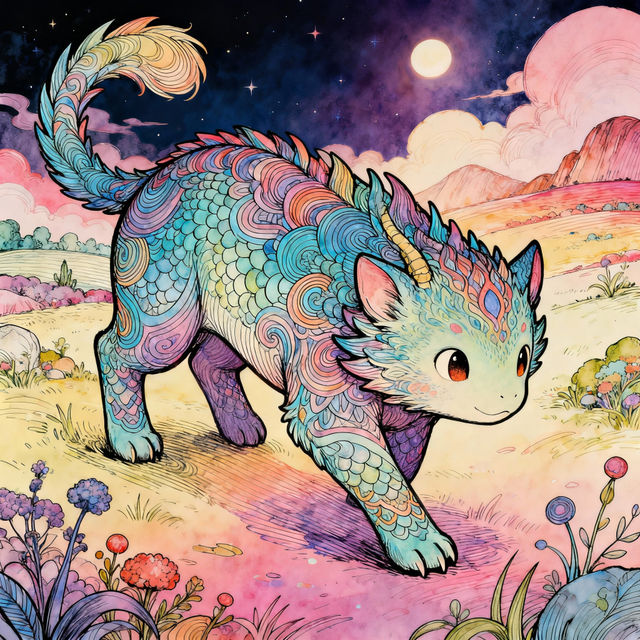 Hei Drawing Art - AI Generated gallery