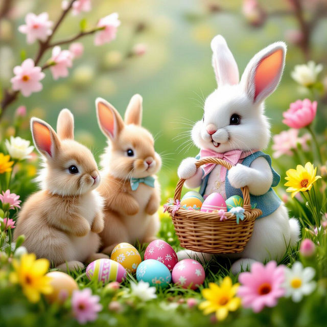 Cute Happy Easter Images - Made With AI gallery