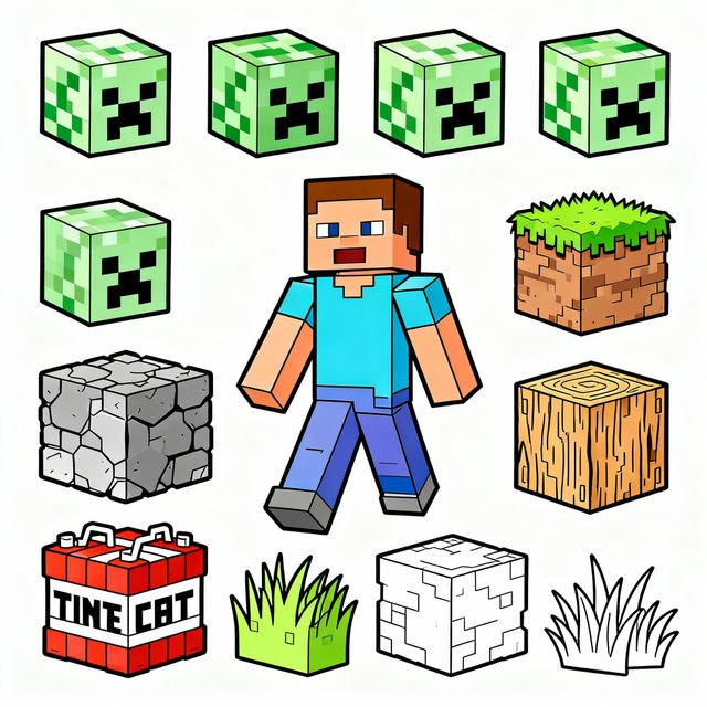 Minecraft Coloring Pictures - Create Your Own gallery