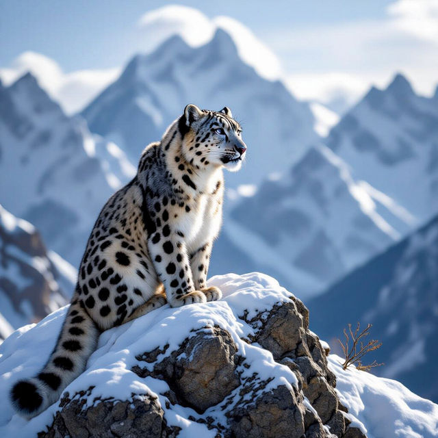 Snow Leopard Pictures - AI Generated gallery