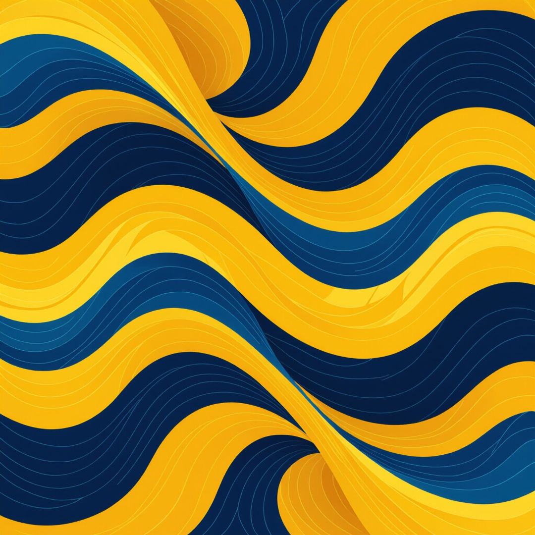 Yellow And Blue Wallpaper - AI Generated Designs