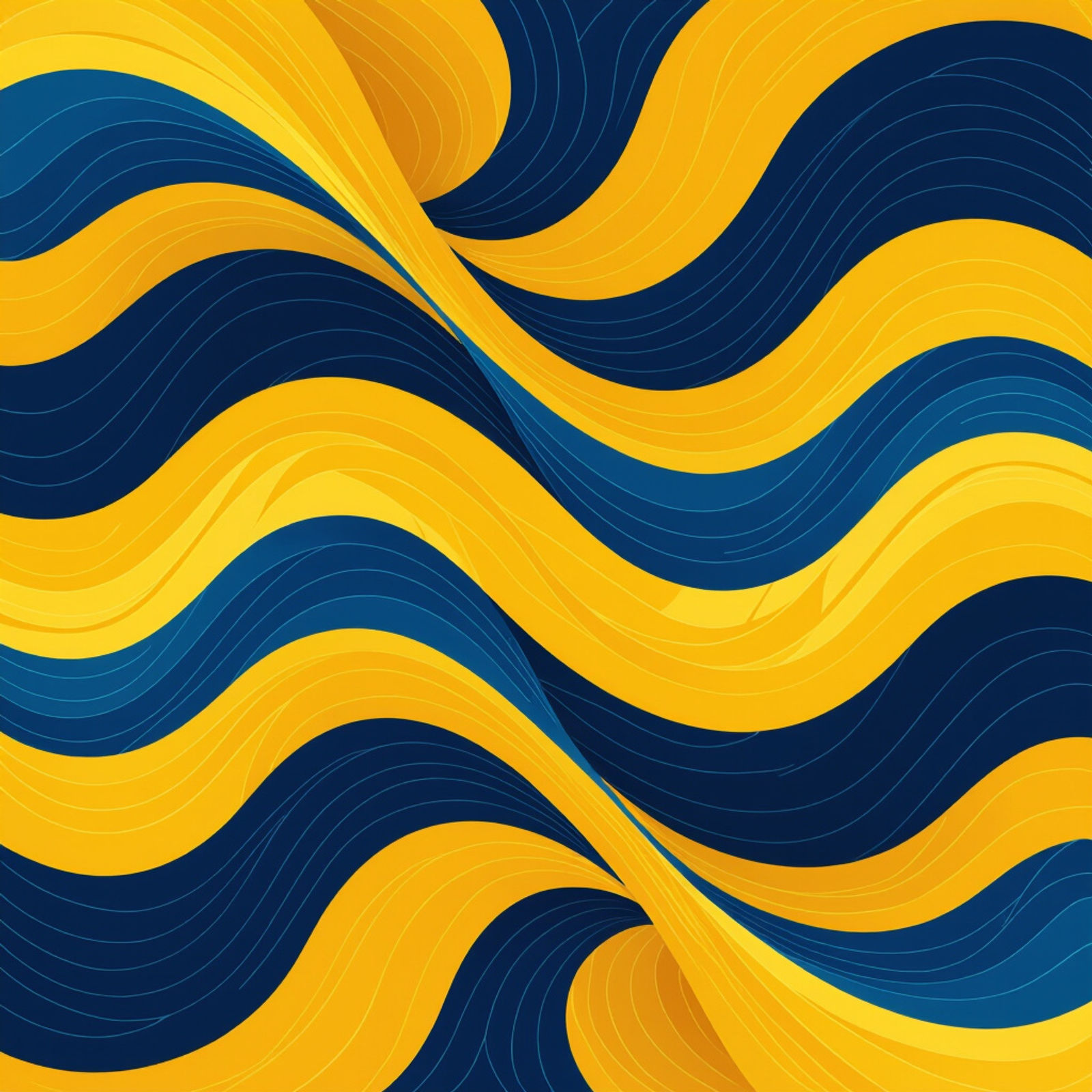 Yellow And Blue Wallpaper - AI Generated Designs