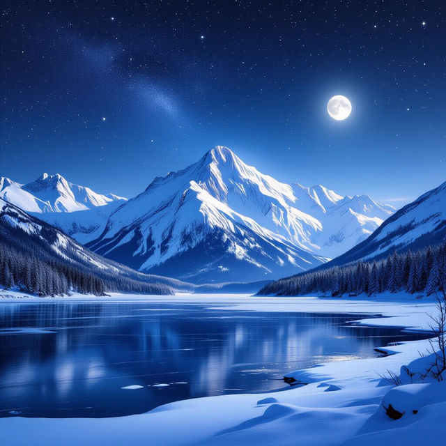 Winter Landscape Wallpapers - AI Generated gallery