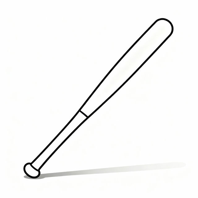 Baseball Bat Drawing Easy gallery