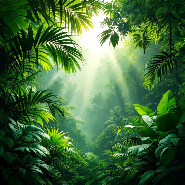 Palm Leaves Wallpaper - AI Generated gallery