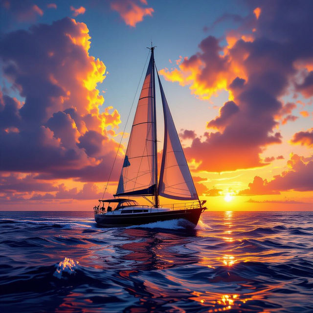 Sailboat Art - AI Generated gallery