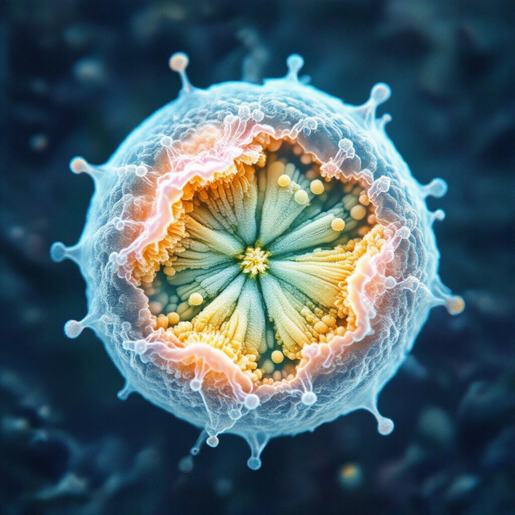 Phase Contrast Microscope Images - AI Generated Art